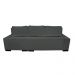Sofá Retrátil e Reclinável Cama inBox Diamond 2,72m Tecido Suede Velusoft Cinza