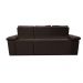 Sofa Itália 2,60 Mts Retrátil e Reclinavel Tecido Suede Café - Cama InBox