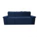 Sofa Itália 2,80 Mts Retrátil e Reclinavel Tecido Suede Azul - Cama InBox