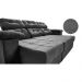 Sofa Itália 2,80 Mts Retrátil e Reclinavel Tecido Suede Cinza - Cama InBox