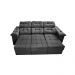Sofa Itália 2,80 Mts Retrátil e Reclinavel Tecido Suede Cinza - Cama InBox