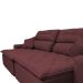 Sofá 2,02m Retrátil e Reclinável com Molas Cama inBox Confort Tecido Suede Velusoft Vinho