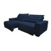 Sofá 2,02m Retrátil e Reclinável com Molas Cama inBox Plus Tecido Suede Velusoft Azul