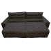 Sofá 2,02m Retrátil e Reclinável com Molas Cama inBox Plus Tecido Suede Velusoft Café