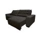 Sofá 2,02m Retrátil e Reclinável com Molas Cama inBox Plus Tecido Suede Velusoft Café