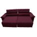 Sofá 2,02m Retrátil e Reclinável com Molas Cama inBox Top Tecido Suede Velusoft Vinho