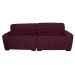 Sofá 2,02m Retrátil e Reclinável com Molas Cama inBox Top Tecido Suede Velusoft Vinho