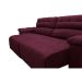 Sofá 2,02m Retrátil e Reclinável com Molas Cama inBox Top Tecido Suede Velusoft Vinho