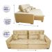 Sofá 2,12m Retrátil e Reclinável com Molas Cama inBox Confort Tecido Suede Velusoft Bege