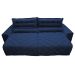 Sofá 2,12m Retrátil e Reclinável com Molas Cama inBox Plus Tecido Suede Velusoft Azul
