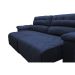 Sofá 2,12m Retrátil e Reclinável com Molas Cama inBox Top Tecido Suede Velusoft Azul