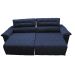 Sofá 2,12m Retrátil e Reclinável com Molas Cama inBox Top Tecido Suede Velusoft Azul