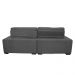 Sofá 2,22m Retrátil e Reclinável com Molas Cama inBox Confort Tecido Suede Velusoft Cinza