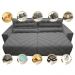 Sofá 2,22m Retrátil e Reclinável com Molas Cama inBox Plus Tecido Suede Velusoft Cinza