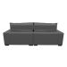 Sofá 2,22m Retrátil e Reclinável com Molas Cama inBox Plus Tecido Suede Velusoft Cinza