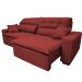 Sofá 2,32m Retrátil e Reclinável com Molas Cama inBox Confort Tecido Suede Velusoft Vermelho