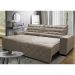 Sofá 2,42m Retrátil e Reclinável com Molas Cama inBox Plus Tecido Suede Velusoft Bege