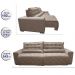 Sofá 2,42m Retrátil e Reclinável com Molas Cama inBox Plus Tecido Suede Velusoft Bege