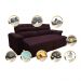 Sofá 2,42m Retrátil e Reclinável com Molas Cama inBox Top Tecido Suede Velusoft Vinho