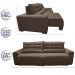 Sofá 2,52m Retrátil e Reclinável com Molas Cama inBox Plus Tecido Suede Velusoft Castor