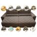Sofá 2,52m Retrátil e Reclinável com Molas Cama inBox Plus Tecido Suede Velusoft Castor