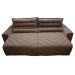Sofá 2,52m Retrátil e Reclinável com Molas Cama inBox Plus Tecido Suede Velusoft Castor