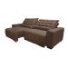 Sofá 2,52m Retrátil e Reclinável com Molas Cama inBox Plus Tecido Suede Velusoft Castor