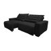 Sofá 2,52m Retrátil e Reclinável com Molas Cama inBox Plus Tecido Suede Velusoft Preto