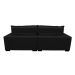 Sofá 2,52m Retrátil e Reclinável com Molas Cama inBox Plus Tecido Suede Velusoft Preto