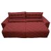 Sofá 2,52m Retrátil e Reclinável com Molas Cama inBox Plus Tecido Suede Velusoft Vermelho