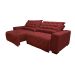 Sofá 2,52m Retrátil e Reclinável com Molas Cama inBox Plus Tecido Suede Velusoft Vermelho