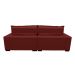 Sofá 2,52m Retrátil e Reclinável com Molas Cama inBox Plus Tecido Suede Velusoft Vermelho
