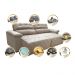 Sofá 2,52m Retrátil e Reclinável com Molas Cama inBox Top Tecido Suede Velusoft Bege