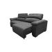 Sofá 2,52m Retrátil e Reclinável com Molas Cama inBox Top Tecido Suede Velusoft Cinza