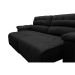 Sofá 2,52m Retrátil e Reclinável com Molas Cama inBox Top Tecido Suede Velusoft Preto