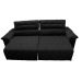 Sofá 2,52m Retrátil e Reclinável com Molas Cama inBox Top Tecido Suede Velusoft Preto