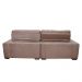 Sofá 2,62m Retrátil e Reclinável com Molas Cama inBox Confort Tecido Suede Velusoft Castor