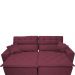 Sofá 2,62m Retrátil e Reclinável com Molas Cama inBox Confort Tecido Suede Velusoft Vinho