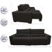 Sofá 2,62m Retrátil e Reclinável com Molas Cama inBox Plus Tecido Suede Velusoft Café