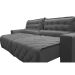 Sofá 2,62m Retrátil e Reclinável com Molas Cama inBox Plus Tecido Suede Velusoft Cinza