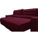 Sofá 2,62m Retrátil e Reclinável com Molas Cama inBox Plus Tecido Suede Velusoft Vinho