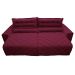 Sofá 2,62m Retrátil e Reclinável com Molas Cama inBox Plus Tecido Suede Velusoft Vinho