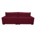 Sofá 2,62m Retrátil e Reclinável com Molas Cama inBox Plus Tecido Suede Velusoft Vinho