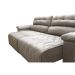 Sofá 2,62m Retrátil e Reclinável com Molas Cama inBox Top Tecido Suede Velusoft Bege