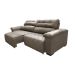 Sofá 2,62m Retrátil e Reclinável com Molas Cama inBox Top Tecido Suede Velusoft Castor
