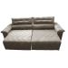 Sofá 2,62m Retrátil e Reclinável com Molas Cama inBox Top Tecido Suede Velusoft Castor
