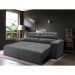 Sofá 2,62m Retrátil e Reclinável com Molas Cama inBox Top Tecido Suede Velusoft Cinza
