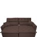 Sofá 2,82m Retrátil e Reclinável com Molas Cama inBox Confort Tecido Suede Velusoft Café