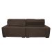 Sofá 2,82m Retrátil e Reclinável com Molas Cama inBox Confort Tecido Suede Velusoft Café