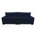 Sofá 2,82m Retrátil e Reclinável com Molas Cama inBox Plus Tecido Suede Velusoft Azul